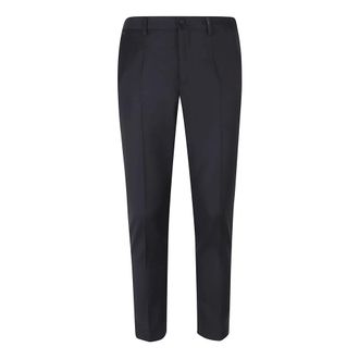 Dolce & Gabbana Slim-fit Trousers, male, Blue, Size: S Wool twill trousers