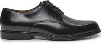 Calvin Klein Polyester Sneaker Veterschoen Leer - Heren - Nette schoenen - Zwart - 44 EU - Leer - Schoenen