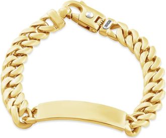 Pompeii3 Mens Cuffed Link 14k Gold (95gram) or Platinum (152gram) 11.5-1mm Bracelet 8.5