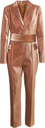 Elisabetta Franchi Tuta intera con vita stretta - Rosa