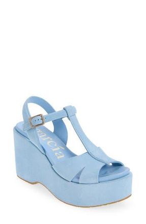 Pedro Garcia Domiel Platform Wedge Sandal in Sky at Nordstrom Rack, Size 6.5Us / 36.5Eu