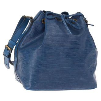 Louis Vuitton Noe Epi Leather Blue Leather Handbag (Pre-Owned)