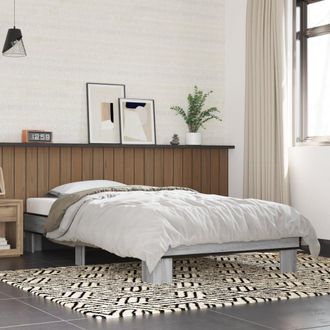 vidaXL Giroletto Grigio Sonoma 75x190cm In Legno Multistrato E Metallo - Vidaxl