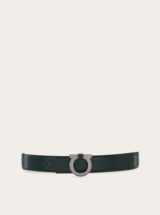 Ferragamo Men Reversible and adjustable belt Green