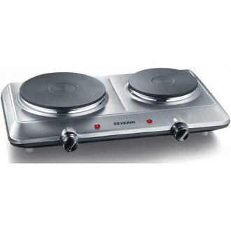 Severin Cocina El&eacute;ctrica 2 Fuegos 1000w+1500w Acero Inoxidable. - Dk1014 Severin