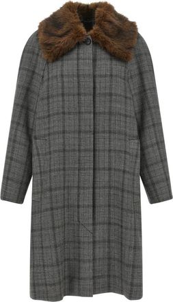 Tela Jas - Dames - Mantel - Grijs - 2XS - Wol - Jassen
