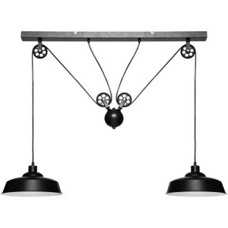 Atmosphera L&aacute;mpara De Suspensi&oacute;n &laquo;ezio&raquo; Negro - Metal H60 Cm Atmosphera Cr&eacute;ateur DInt&eacute;rieur