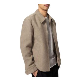 Uniqlo Single Collar Short Blouson Beige 478248-32
