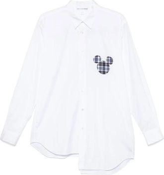 Comme Des Gar&ccedil;ons Wit overhemd met lange mouwen en knopen - Heren - Casual Overhemden - Wit - S - Katoen - Overhemden