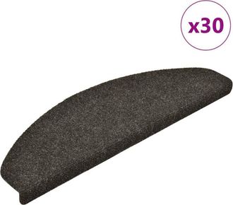 vidaXL Vidaxl - Tappetini Autoadesivi per Scale 30 pz Antracite 65x21x4 cm