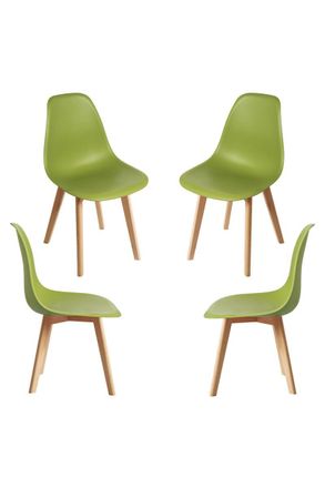 Regalos Miguel Packs Sillas Comedor - Pack 4 Sillas Kelen - Verde