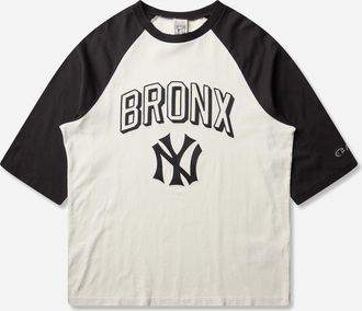 Champion Men s New York Yankees MLB Cooperstown 3/4 Sleeves T-Shirt White