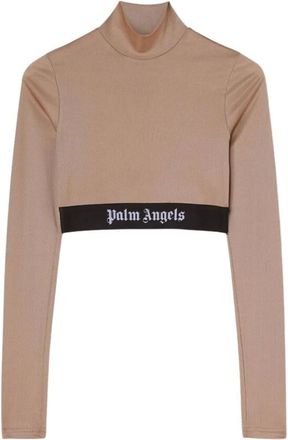 Palm Angels Mujer, Camisetas, Beige, Talla: S
