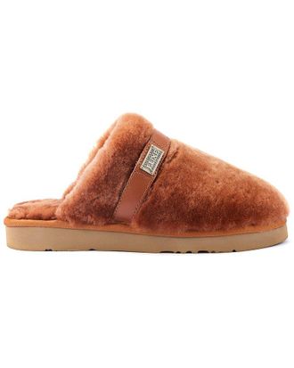 Australia Luxe Grace Chestnut Suede Slipper
