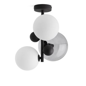 AM.PM Plafondlamp in smoked glas/metaal, Bullesco