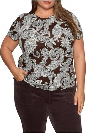 Sanctuary Perfect Short Sleeve Tee In Mineral Paisley