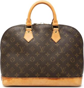 Louis Vuitton Pre-owned Handbags, female, Brown, Size: ONE SIZE Pre-owned Dome Satchel