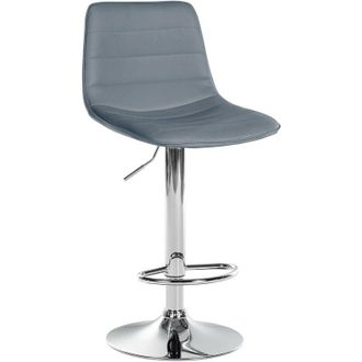 Clp Sgabello da bar Lex in similpelle grigio cromo