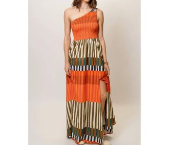 Hutch Destin Dress In Varigated Stripe