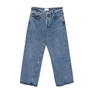 A Gold E Straight Fit Jeans, female, Blue, W25, Twist Low Slung Baggy Jeans