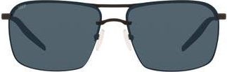 Costa 62mm Oversize Rimless Rectangular Sunglasses in Matte Black/Gray at Nordstrom Rack