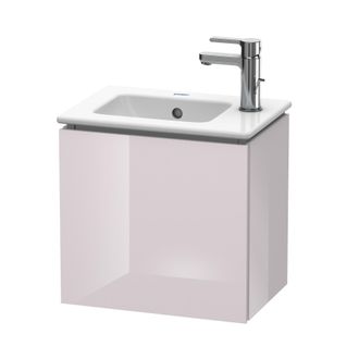 Duravit Mueble De Pared Duravit L-cube, 1 Puerta, Bisagra Derecha, 420mm, Para Me By Starck 072343, Color: Laca Blanca Lila Alto Brillo - Lc6272r2727