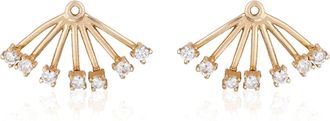 Ariana Rabbani Diamond Ear Jackets (Large) Yellow Gold