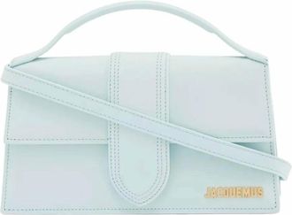 Jacquemus Le Grand Bambino Schoudertas - Dames - Tassen - Blauw - Maat: ONE Size Leer