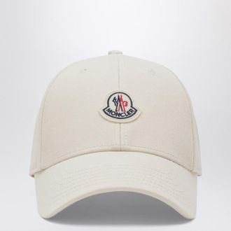 Moncler Beige baseball cap with logo