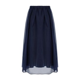 Max Mara Midi Skirts, female, Blue, Size: XL Visino Skirt