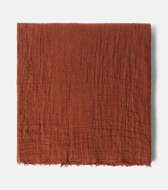 ONCE MILANO Linen throw