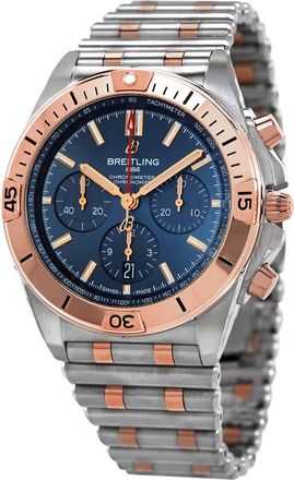 Breitling Chronomat B01 42 Chronograph Automatic Blue Dial Mens Watch UB0134101C1U1