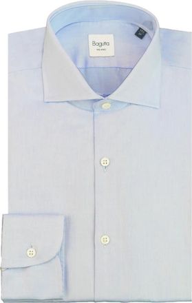 Bagutta Heren, Overhemden, Blauw, Maat: L Katoen