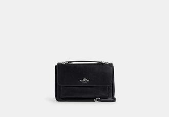 Coach Womens Elodie Crossbody Bag in Black | Leather