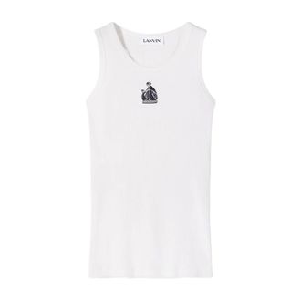 Lanvin Sleeveless Tops, female, White, Size: XS Sleeveless Tops