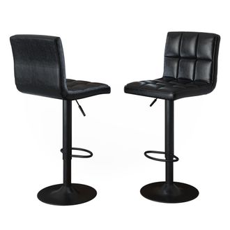 Vicco Taburete De Bar Conjunto De 2 Sena, Negro, 42 X 94 Cm, Vicco