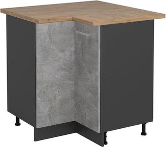 Vicco Armario De Esquina R-line, Hormig&oacute;n, 75.6 Cm, Et Roble, Vicco