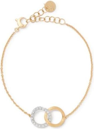 Marco Bicego Jaipur Collection 18K Yellow and White Gold Diamond Round Link Bracelet - BB1803 B YW Q6