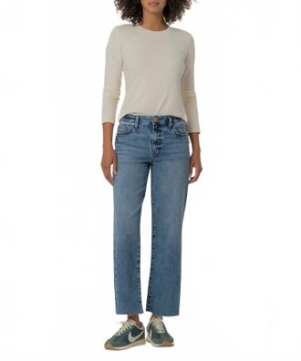 Kut from the Kloth Charlotte High Rise Wide Leg Jeans In Star