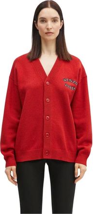 Kenzo Truien & Vesten, Dames, Rood, M, Katoen, Verdy Market Cardigan