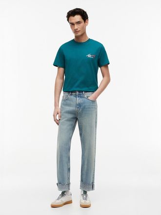 Tommy Hilfiger Mens Tommy Jeans Selvedge Loose Jean - Light Wash Denim - 36W x 36L