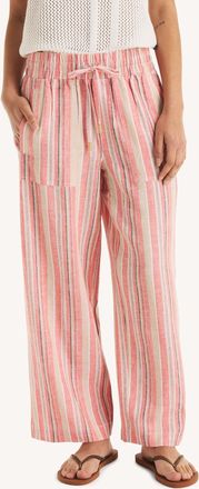 Nautica Womens Striped Linen Pant