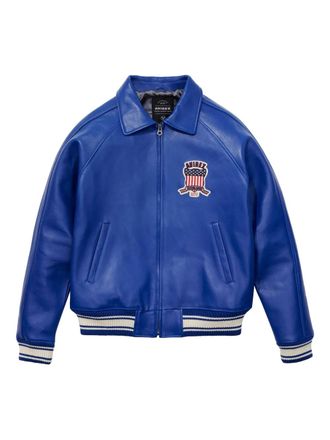 Avirex Verfraaid geribbeld jack - Blauw