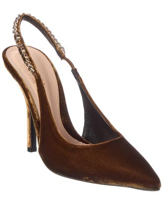 Gucci Signoria 100 Velvet Slingback Pump