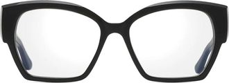 Dita Eyewear Ideala Oversized Square Frame Eyeglasses with Gold-tone Rivet Details