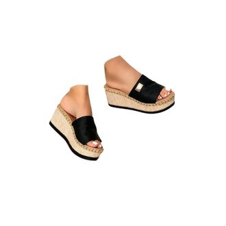 Generic Wedge Sandals for Women,2026 New Womens Orthopedic Wedge Sandals,Multicolor Platform Espadrille Sandal,Woven High Heels Open Toe Espadrilles Wedges Bo