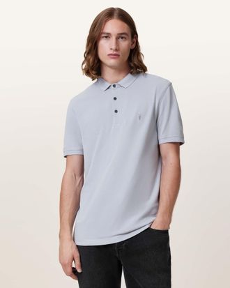 AllSaints Mens Cotton Reform Short Sleeve Polo Shirt, Size: XXL