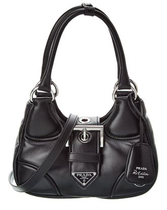 Prada Moon Padded Leather Hobo Bag