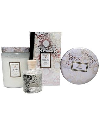 Voluspa Mokara Candle & Diffuser Trio