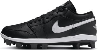 Nike Jordan Mens Jordan 1 Retro MCS Low Baseball Cleats in Black | CJ8524-011